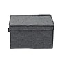 Household Essentials Large Stackable Folding Fabric Storage Bin, 8" x 12"x 15", 24.93 Qt., Gray, 2/Pack (7513-1)~#|#~220CD0EA-77F7-4E9F-8E998750224D9497_sc7