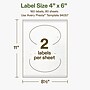 Avery Hemp Oval Laser/Inkjet Multipurpose Labels, 4" x 6", Off-White (160/Box)~#|#~220E0E1E-8B94-489A-88B90979122899E0_sc7