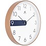 Infinity Instruments Copper Stripe Analog Wall Clock, Plastic Frame, 12" (20288GD-4529A)~#|#~22118EF6-06E8-413D-9ACCD9FE4D11617A_sc7