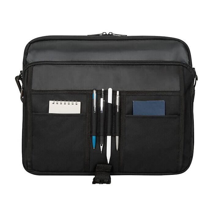 Targus Polyester Messenger Bag, Black (TCM004US) | Staples
