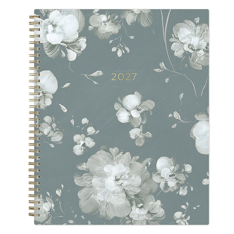 2027 Blue Sky Kelly Ventura Flora Lake 8.5" x 11" Calendar Year Weekly & Monthly Standard Planner, Plastic Cover image 1