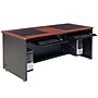 VersaDesk 72"W Downview Computer Desk, Cherry/Black (DV7224-BC)~#|#~22180953-ABF8-44F7-95B12981D93B5BA9_sc7