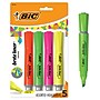 BIC Brite Liner Tank Highlighter, Chisel Tip, Assorted Colors, 4/Pack (32318)~#|#~2220DF7A-E088-4F83-967B4109F57FAF63_sc7