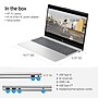 HP 15.6" Laptop, Intel Core i5-1335U, 8GB RAM, 256GB SSD, 8.5 hours + Battery, Windows 11, Natural Silver (7X8S7UA#ABA)~#|#~2221BABC-ADB0-4B94-BA24AEE4314A7042_sc7