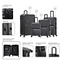 InUSA Aurum 4-Piece Hardside Spinner Luggage Set, TSA Checkpoint Friendly, Black (IUAURSMLXL-BLK)~#|#~2221ED86-D2B2-4668-A0BE3CF6CA807121_sc7