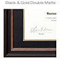 Excello Global Products 8.5" x 11" Composite Wood Photo Document Frame, Black/Gold/Red (EGP-HD-0306)~#|#~222B0AC5-410D-4283-B9C4C72E17041A3E_sc7