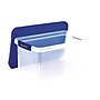 Bankers Box Heavy-Duty Latch Lid Plastic File Box, Letter Size, Blue/Clear, Each (86101)~#|#~222B96BE-7423-44B9-9DE3ED67DF0C607B_sc7