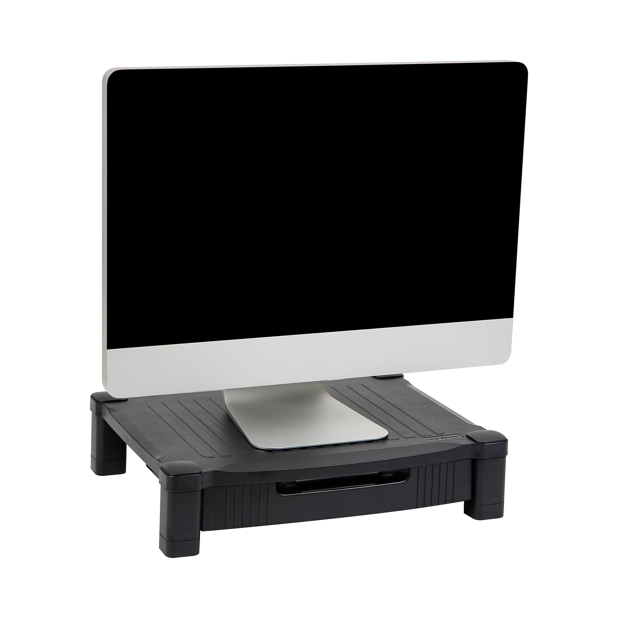 Mind Reader Monitor Stand Riser with Storage Drawer, Black (DRPLMONST-BLK) Sansujyuku sansujyuku.com