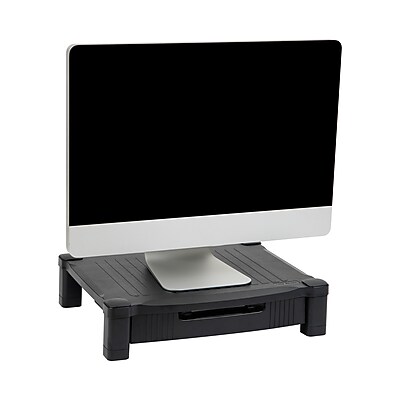 Mind Reader Monitor Stand Riser with Storage Drawer, Black (DRPLMONST-BLK) Sansujyuku sansujyuku.com
