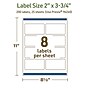 Avery Dissolvable Rectangle Multipurpose Labels, 2" x 3.75", Off-white, 200/Pack (94240)~#|#~22343CE7-3F1C-42FD-B60E57EF52BF8638_sc7