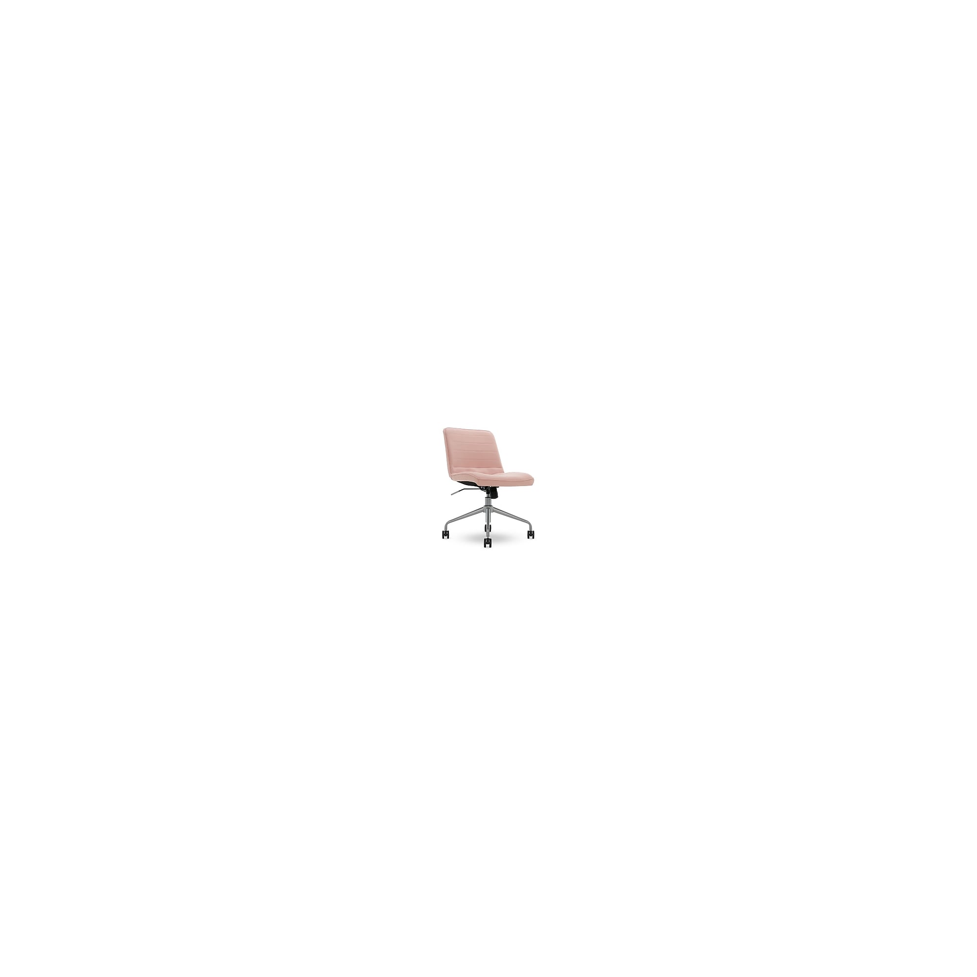 ELLE Decor Adelaide Armless Fabric Task Chair, Pink (48214A) Sansujyuku sansujyuku.com