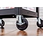 Luxor 3-Shelf Metal Mobile Utility Cart with Lockable Wheels, Black (UCMT1KB)~#|#~223B34FE-C7C0-4770-A97CC98577C841D3_sc7