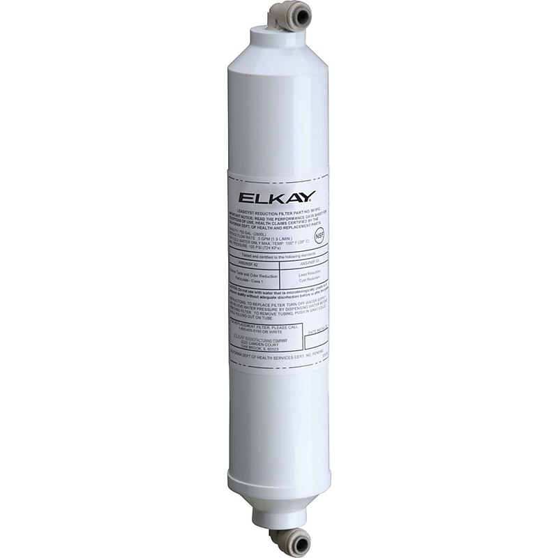 Elkay Replacement Filter Cartridge for Aqua Sentry In-Line Filtration System (56192C) image 1