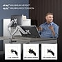 Fellowes Platinum Series Adjustable Dual Arms, Up to 40" Monitor, Silver (8056501)~#|#~223EEF4A-58FA-4388-BA9493984BC634D7_sc7