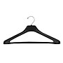 Nahanco 19" Plastic Concave Extra Wide Shouldered Suit Hanger, Black, 50/Pack (H90)~#|#~2242468C-54BF-454A-AB71988DC4277DB7_sc7