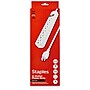 Staples TECH 6-Outlet Power Strip, 15' Cord, White, 2/Pack (42321)~#|#~2242E6DB-B2CF-493C-B8EDA2F2D25A3941_sc7
