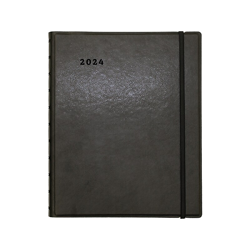 2024 Filofax 8.5" x 10.88" Academic & Calendar Monthly Planner, Black (C1811001) image 1