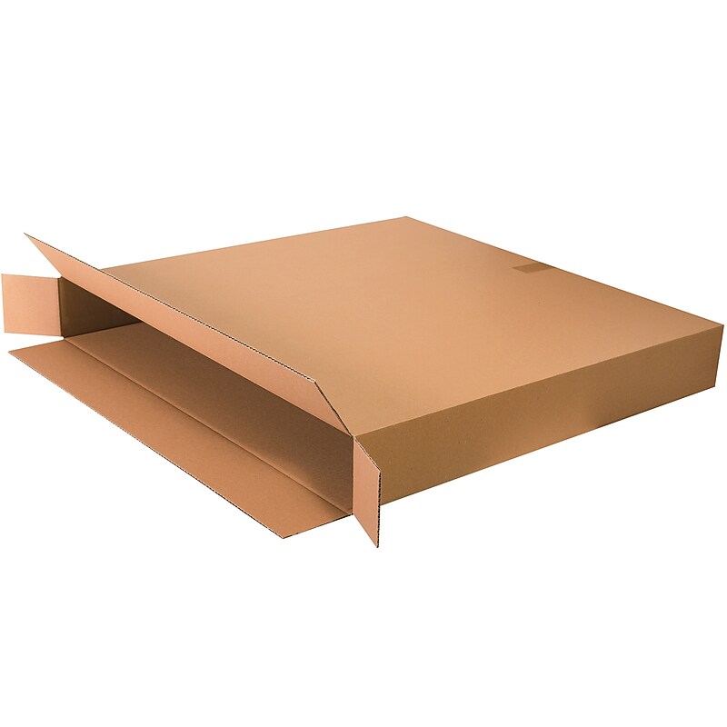 36" x 5" x 36" Side Loading Boxes, 32 ECT, Brown, 20/Bundle (36536FOL) image 1