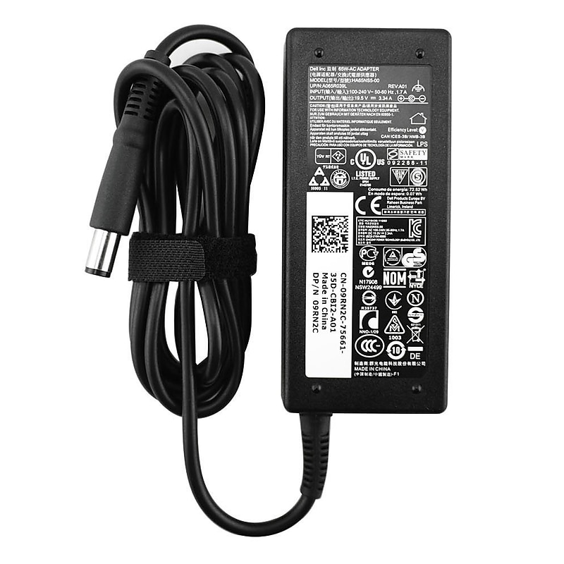 Dell 65W Laptop Adapter & Charger for Dell Latitude 3330/3340/3440/3540 Laptop, Black (3CWYH) image 1