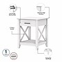 Bush Furniture Key West 20" x 20" End Table, Pure White Oak (KWT120WT-03)~#|#~22499498-ED7A-46DF-BA524AF3BEDA4405_sc7