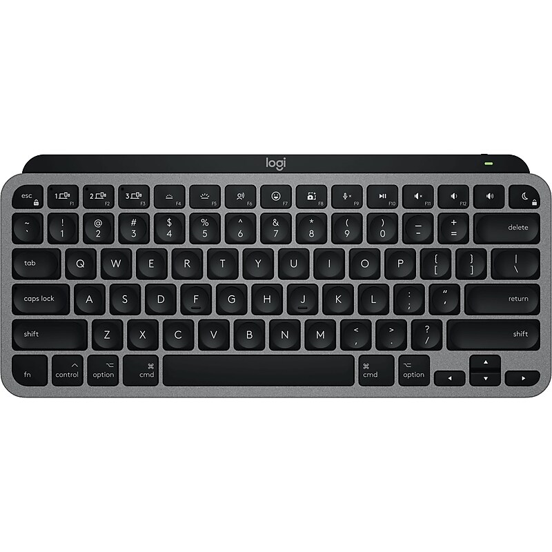 Logitech MX Keys Mini Wireless Keyboard, Space Gray (920-012644) image 1