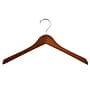 Nahanco 17" Wood Extra Thick Concave Jacket Hanger, Walnut, 40/Pack (2017CH)~#|#~2251278B-41B2-426F-8F5D4B123185C079_sc7