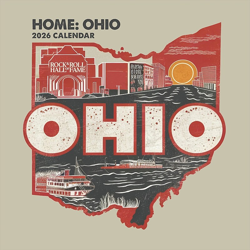 2026 TF Publishing 12" x 17" TF Publishing 12" x 12" Home: Ohio Wall Calendar 26-1131 image 1