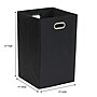 Household Essentials 23-Gallon Hamper, Polyester, Black (5640-1)~#|#~2252F0F2-635A-4977-AAF8CD4994A5FC63_sc7