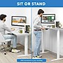 Mount-It! Dual Motor 55"W Electric Rectangular Adjustable Standing Desk, White (MI-18111)~#|#~22573635-AA9F-4996-BE0275AF2FB2B14D_sc7