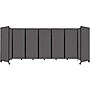Versare The Room Divider 360 Freestanding Folding Portable Partition, 82"H x 234"W, Charcoal Gray Fabric (1182707)~#|#~225AA996-FEDC-4AAB-8D81451BF8A994E8_sc7