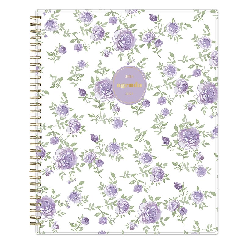 2026-2027 Blue Sky Blue Sky 8.5" x 11" Academic Weekly & Monthly Planner, Plastic Cover, Forget Me Not Purple (161386) image 1