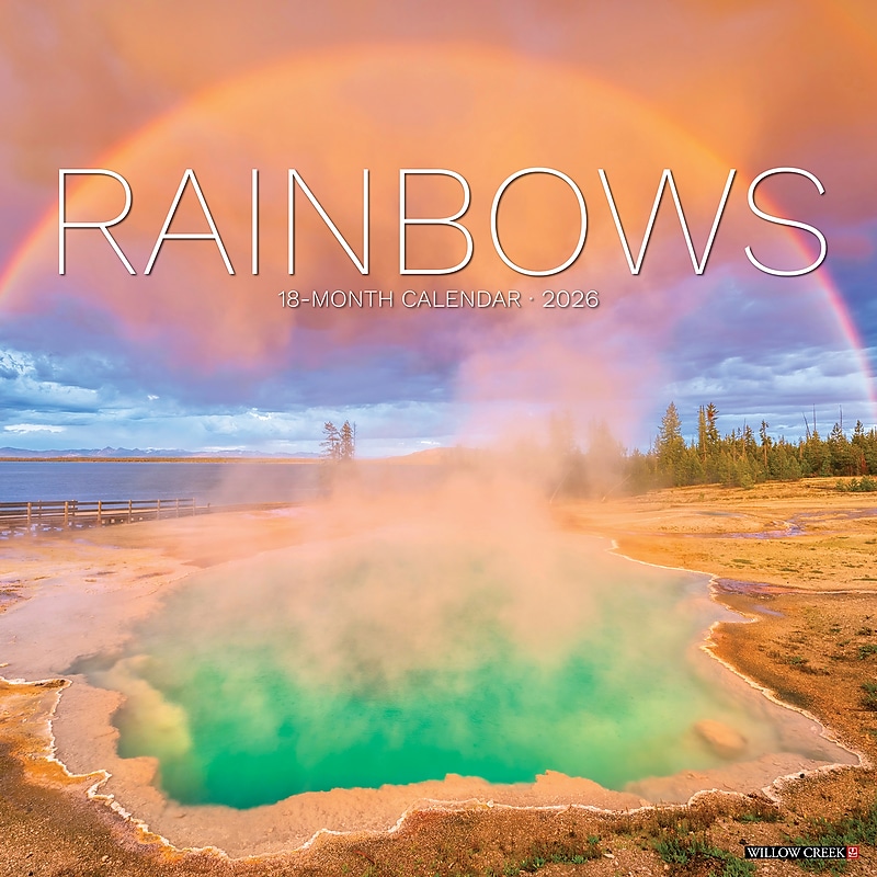 2026 Willow Creek Rainbows 12" x 12" Monthly Wall Calendar (55526) image 1