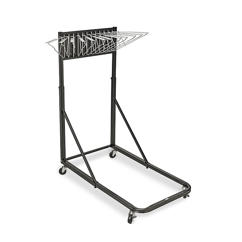 AdirOffice Steel Blueprint Vertical File Rolling Storage Stand, Black (613-BLK-KIT1) image 1