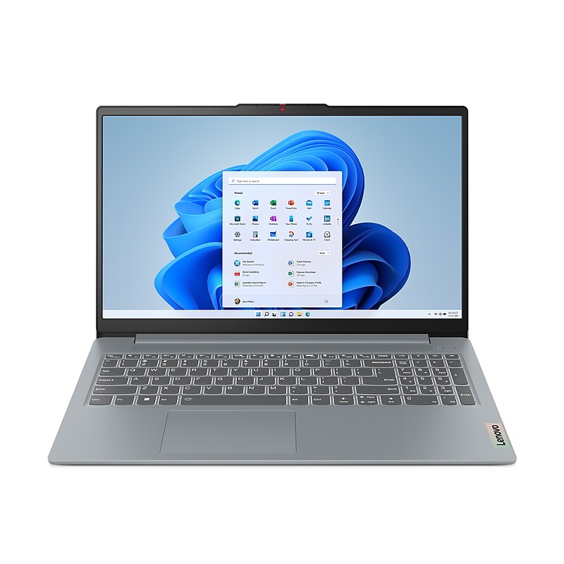 Lenovo IdeaPad Slim 3i 15.6" LCD Touchscreen Laptop, Intel Core i5, 1.3 Ghz, 8GB RAM, 256GB SSD, Windows 11 (82X7001WUS) image 1