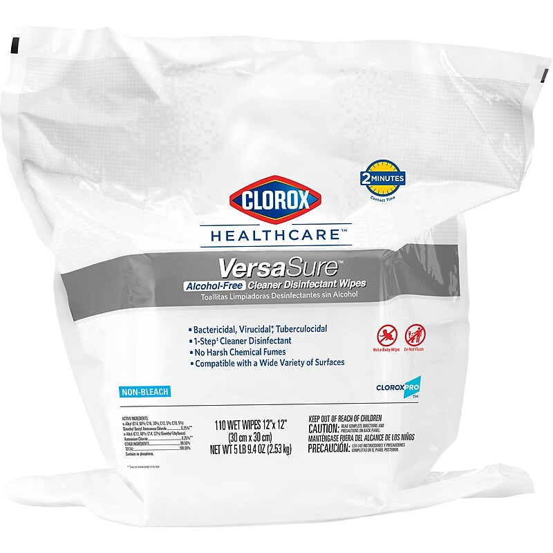 Clorox Healthcare VersaSure Disinfecting Wipes, 110 Count Refill (31761) image 1
