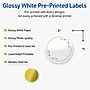 Avery Laser/Inkjet Circle Multipurpose Labels, 3" Dia., White, 60/Pack (S00-DN4)~#|#~2268EFDC-6BFE-44D2-A730AB8B5F3ECC79_sc7