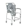 Medline Guardian Shower Commode, Fixed Arms, Back Rest, Aluminum Frame, 300 lb. Capacity (G1-502PWX1)~#|#~22701024-DE76-42F4-A396D1C8B61786F8_sc7