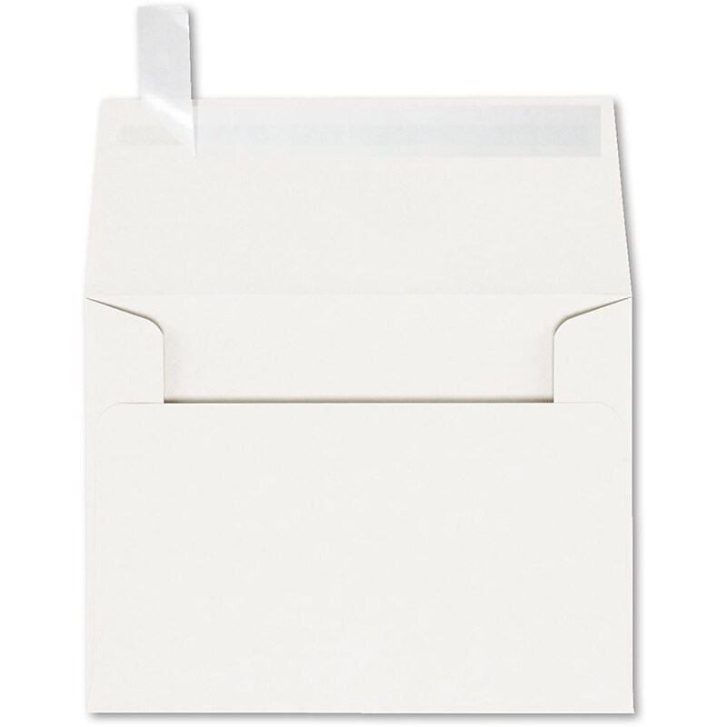 JAM Paper Self Seal A2 Booklet Envelope 4 3/8" x 5 3/4", White, 50/Pack (4870-WPC-50) image 1