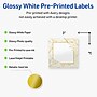 Avery Laser/Inkjet Square Multipurpose Labels, 3" x 3", White, 60/Pack (S00-EW7)~#|#~22786908-C3FF-4A09-98794EDA7A5263B5_sc7