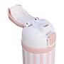 wellness Revive Cabana Stripe Stainless Steel Double Wall Insulated Water Bottle, 24 oz., Pink (426153)~#|#~227B9667-95A0-4AA6-871CE79CB955D518_sc7