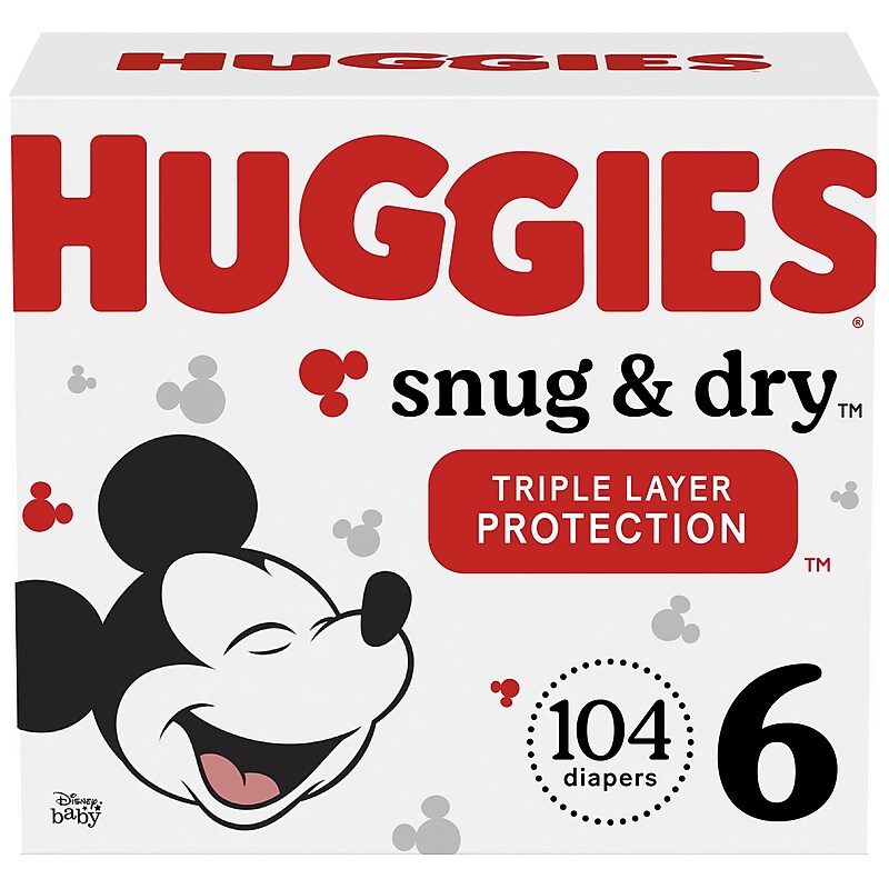 Huggies Snug & Dry Diapers, Size 6, 104 Count (51516) image 1