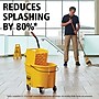 Rubbermaid WaveBrake 2.0 Janitorial Side-Press Bucket and Wringer, 26 Quart, Yellow (FG748000YEL)~#|#~228137B9-9E54-4A0D-A183A371693A4DFB_sc7