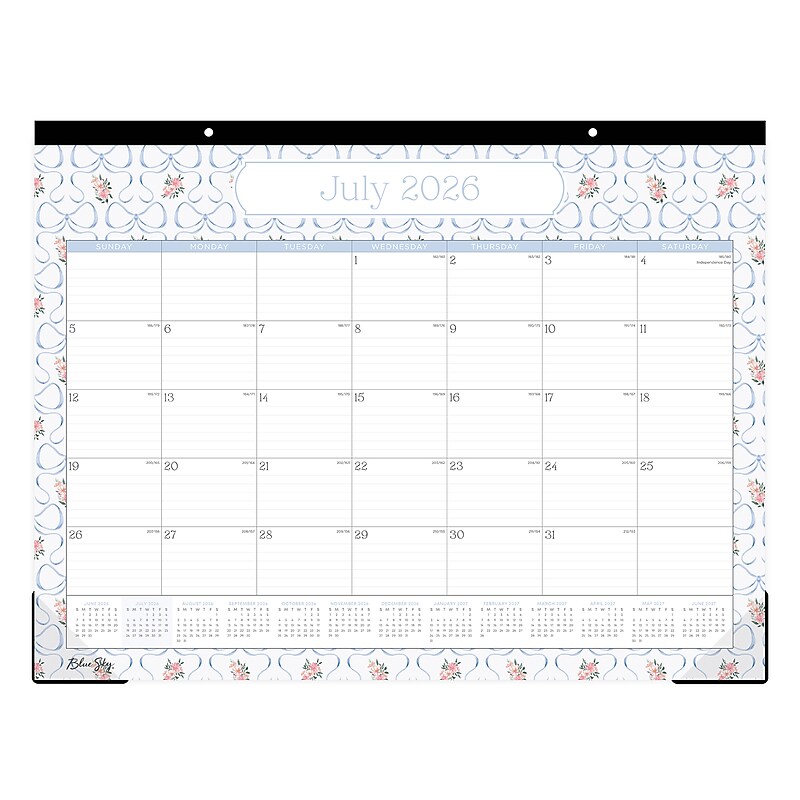 2026-2027 Blue Sky Elenora 17" x 22" Academic Monthly Wall Calendar, Assorted Colors (158819) image 1