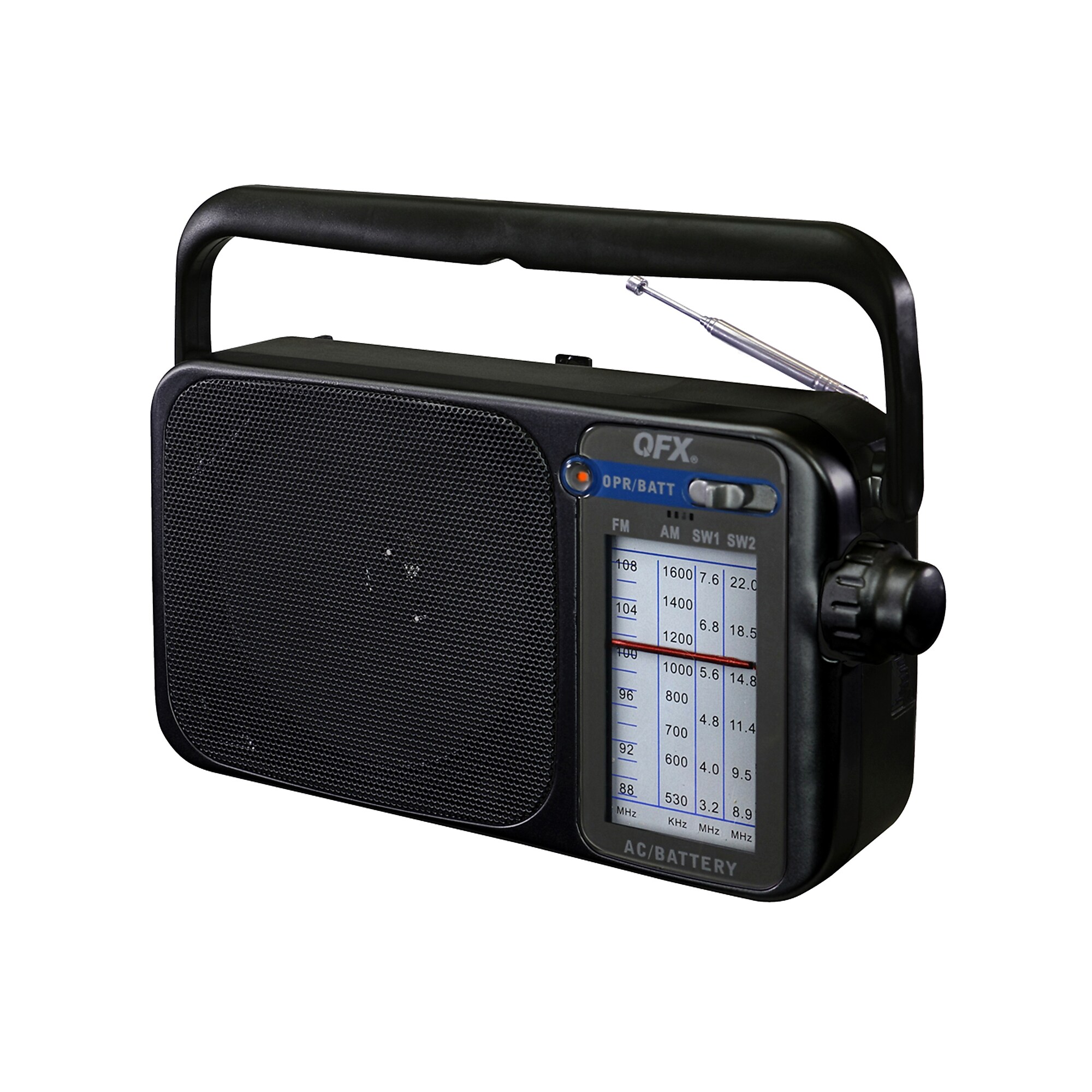 QFX AM/FM/Shortwave Radio, Black (QFXR24BLK) Sansujyuku sansujyuku.com