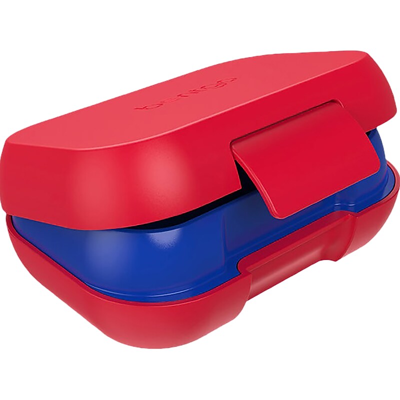 bentgo Kids Snack Container, Red/Royal, 12 oz. (BGKDSNK-R) image 1
