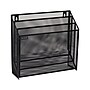Mind Reader 3-Pocket Metal Mesh Mountable Wall File, Letter Size, Black (WAFIST3-BLK)~#|#~228B5CC8-A7A4-4777-A94E1BC48021B960_sc7