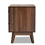 Baxton Studio Hartman 19"W x 16.25"D Wooden Nightstand with 2 Drawers, Walnut Brown (193-11719-HiT)~#|#~228DF3D7-272A-47EC-92EC47E0ECA3E900_sc7