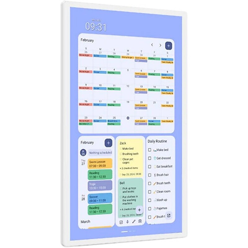 Cozyla Digital Family 32" Calendar+ Gen2, White (CD-8V543F2) image 1
