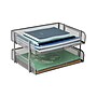 Mind Reader Metal Side Loading Stackable Letter Tray, Letter Size, Silver (ESTACK2-SIL)~#|#~2291FC03-C03C-41A2-82DB8CF6A4A1BF37_sc7
