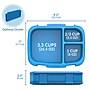 bentgo Fresh Bento Box, 3-Compartment, Blue, 39.2 oz. (BGOFR-2B)~#|#~2293DDF5-AE5E-4FAE-B78BEA58D67B51C4_sc7